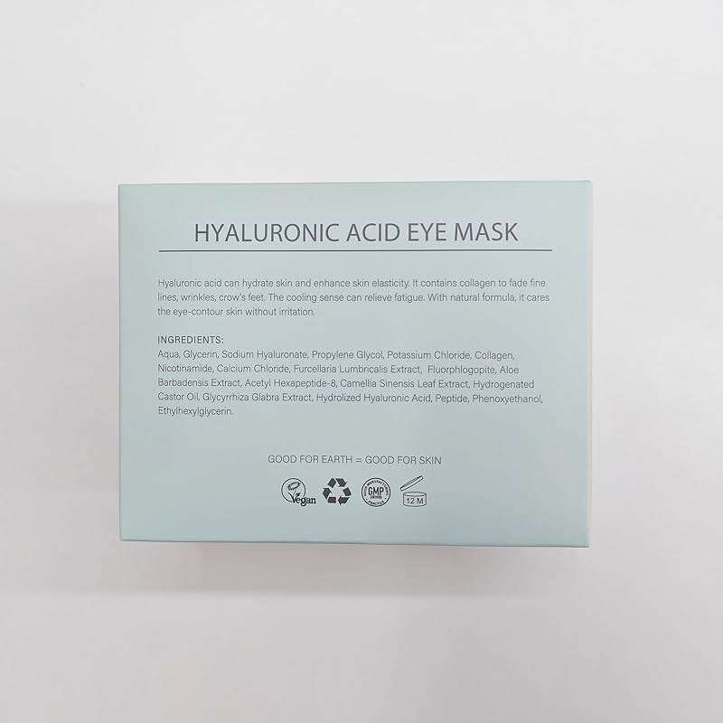 PEAUAMIE Under Eye Patchs Hyaluronic Acid Eye Mask for Dark Circles and Puffiness Wrinkle Eye Bags 30 Pairs - Image 9