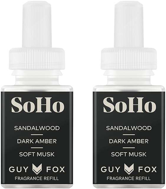 Pura & GUY FOX Home Scent Refill - Smart Home Air Diffuser - Long-Lasting Luxury Fragrance per Refill - Household & Apartment Essential - Clean Diffuser Fragrance - 2 Pack, SoHo - Image 1