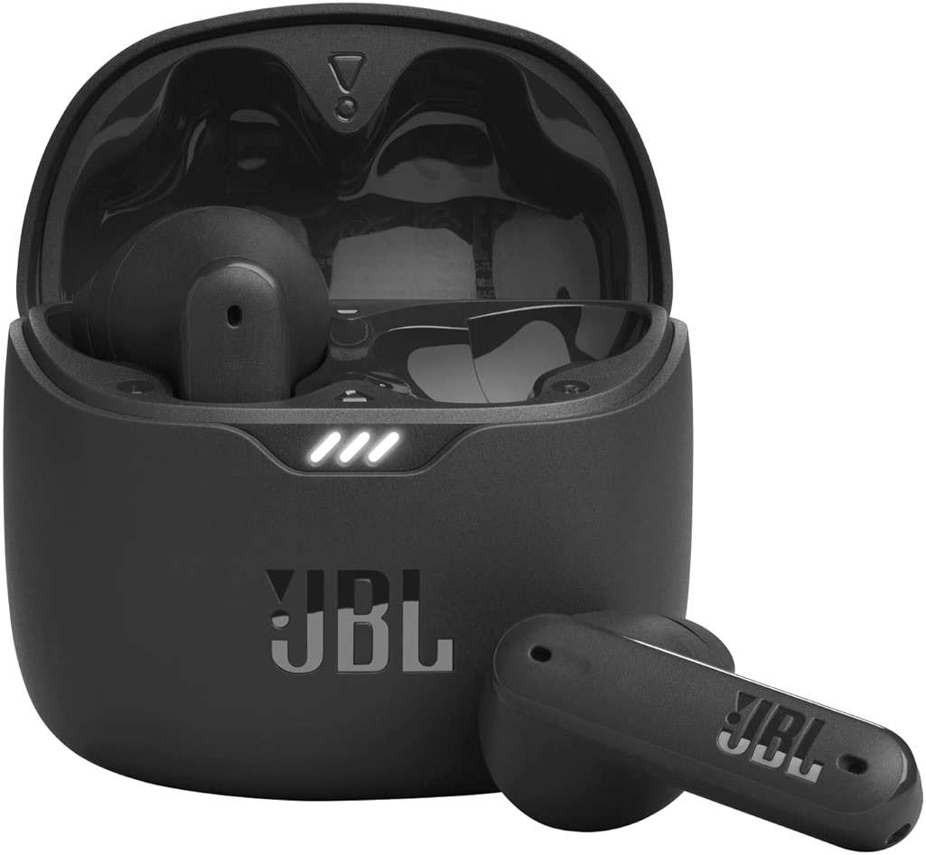 JBL Tune Flex - True Wireless Noise Cancelling Earbuds (Black), Small - Image 1