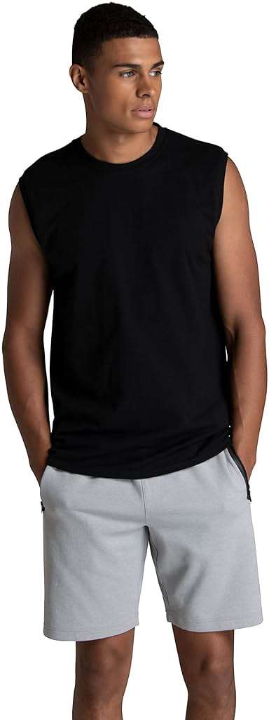 Fruit of The Loom Men's Eversoft Cotton Sleeveless T Shirts, Breathable & Moisture Wicking with Odor Control, Sizes S-4X - Image 2