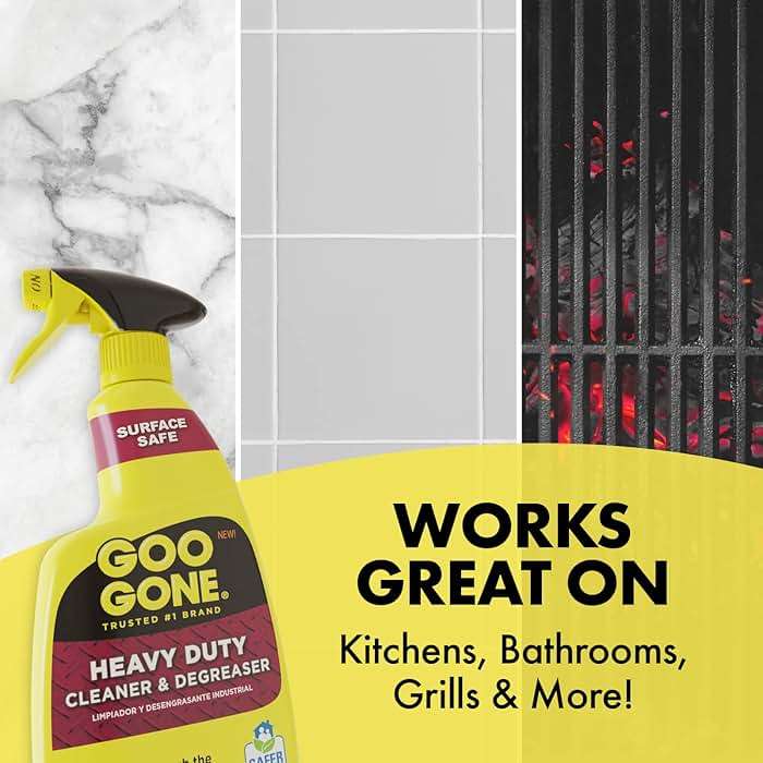 Goo Gone Heavy Duty Cleaner & Degreaser Spray With Microfiber Cleaning Towel – Cuts Through Tough Grease, Oil & Grime - 32 Oz (1 Pack + Towel) - Image 5