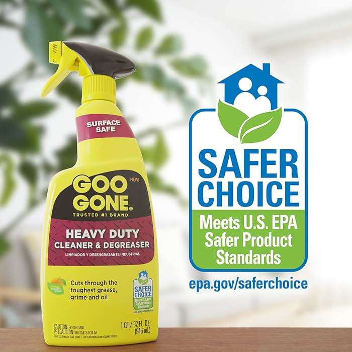 Goo Gone Heavy Duty Cleaner & Degreaser Spray With Microfiber Cleaning Towel – Cuts Through Tough Grease, Oil & Grime - 32 Oz (1 Pack + Towel) - Image 6