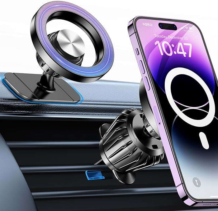 Kaistyle for Magsafe Car Mount【20 Strong Magnets】Magnetic Phone Holder for Car Phone Holder Mount Dash Mounted Holders Cell Phone Holders for Your Car Accessories for Women Men for iPhone 17 16 15 14 - Image 1