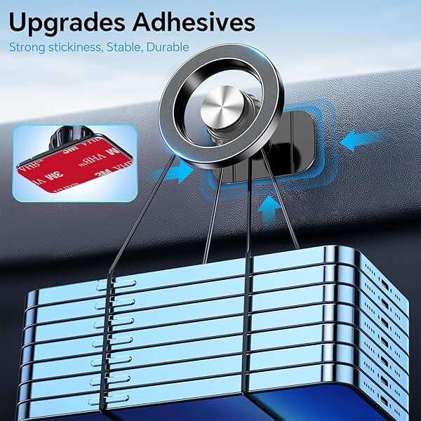 Kaistyle for Magsafe Car Mount【20 Strong Magnets】Magnetic Phone Holder for Car Phone Holder Mount Dash Mounted Holders Cell Phone Holders for Your Car Accessories for Women Men for iPhone 17 16 15 14 - Image 5