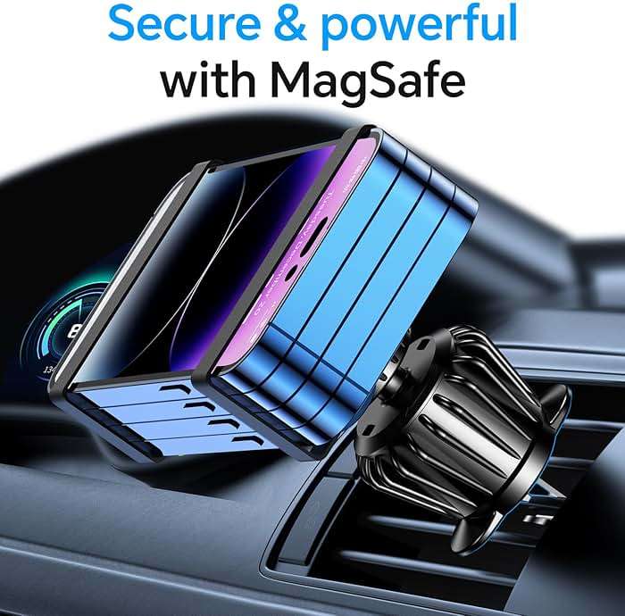 Kaistyle for Magsafe Car Mount【20 Strong Magnets】Magnetic Phone Holder for Car Phone Holder Mount Dash Mounted Holders Cell Phone Holders for Your Car Accessories for Women Men for iPhone 17 16 15 14 - Image 9