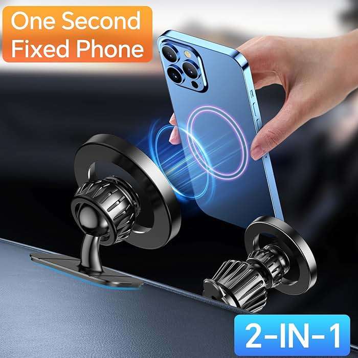 Kaistyle for Magsafe Car Mount【20 Strong Magnets】Magnetic Phone Holder for Car Phone Holder Mount Dash Mounted Holders Cell Phone Holders for Your Car Accessories for Women Men for iPhone 17 16 15 14 - Image 10