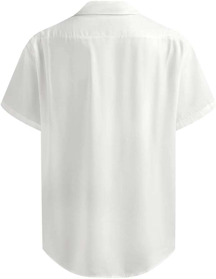Hardaddy Men's Hawaiian Shirt Short Sleeves Coconut Printed Button Down Summer Beach Casual Shirts - Image 2