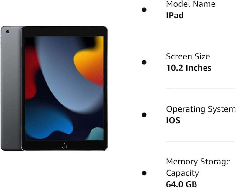 Apple 2021 iPad (10.2 inch, Wi-Fi, 64GB) - Space Gray (Renewed Premium) - Image 7