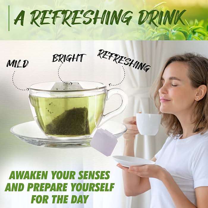 Fusion Select Organic Green Tea - Fresh Drink with Mild & Bright Flavor - Easy to Brew - Relaxing Tea Beverages with Antioxidant Support - 100 Individual Tea Bags per Box - Image 2