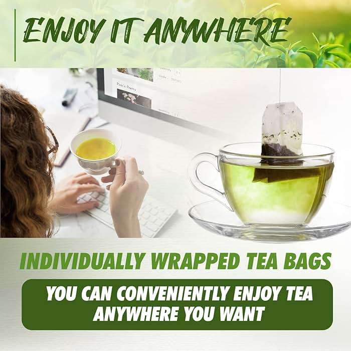 Fusion Select Organic Green Tea - Fresh Drink with Mild & Bright Flavor - Easy to Brew - Relaxing Tea Beverages with Antioxidant Support - 100 Individual Tea Bags per Box - Image 4