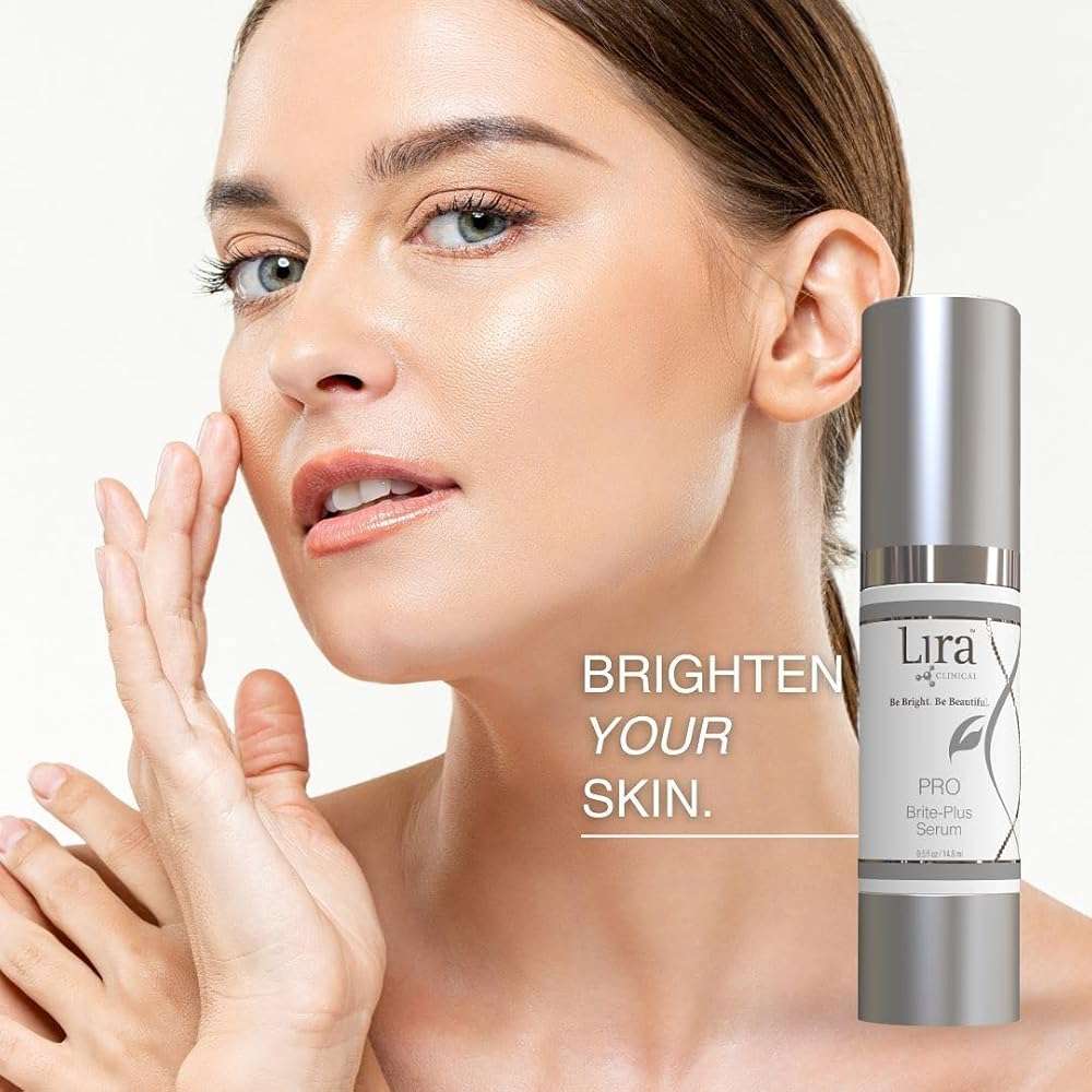 Lira Clinical PRO Brite-Plus Serum - Hydration & Dark Spot - Tranexamic Acid Serum, Ferulic Acid & Vitamin C - Brightens, Firms & Minimizes Pores & Skin - For All Skin Types - 0.5 fl oz - Image 7