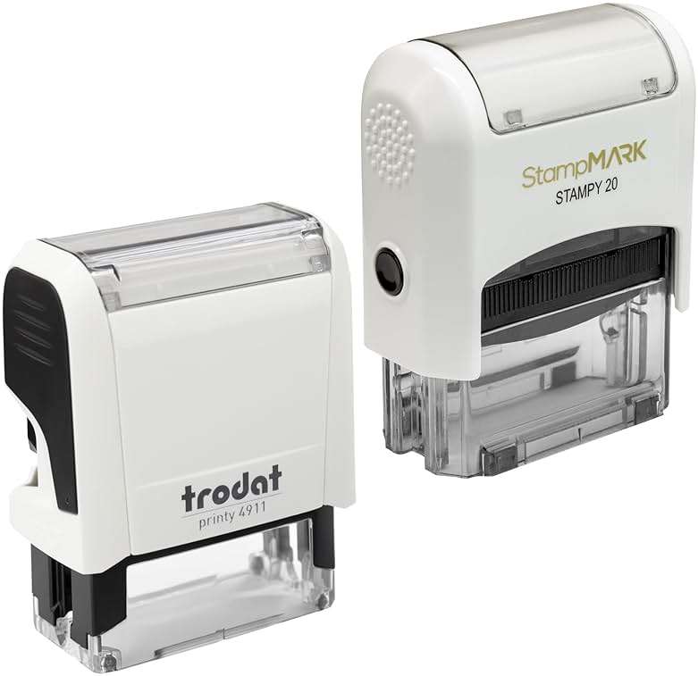 StampMark Self Inking Rubber Office Stamp with Red Ink (Scanned) - Small Size - Image 3