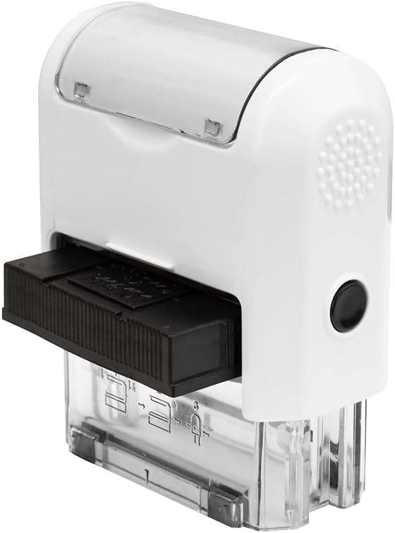 StampMark Self Inking Rubber Office Stamp with Red Ink (Scanned) - Small Size - Image 7