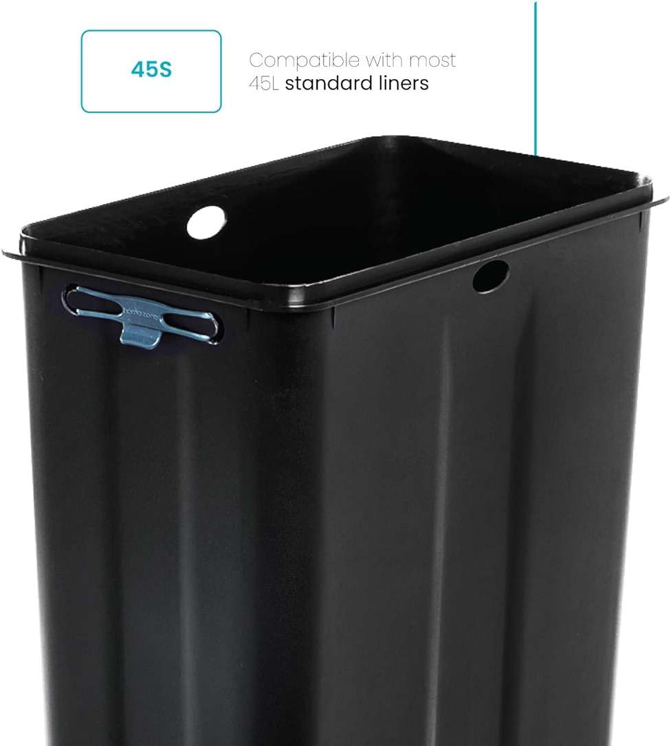Home Zone Living 12 Gallon Kitchen Trash Bags with Drawstring Handles, Heavy Duty Custom Fit Design for Standard 45 to 50 Liter Kitchen Trash Cans, Code 45S, 60-Count - Image 7