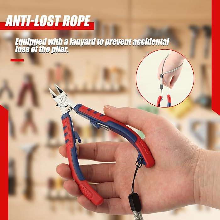 GOLD DEER Side Cutting Pliers Ultra Sharp Electronics Pliers Model Cutter Side Cutter Diagonal Wire Cutting Pliers Flush Cutters Wire Snips Clippers For Cut Electronics Wires Jewelry Diy - Image 5