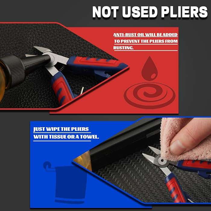 GOLD DEER Side Cutting Pliers Ultra Sharp Electronics Pliers Model Cutter Side Cutter Diagonal Wire Cutting Pliers Flush Cutters Wire Snips Clippers For Cut Electronics Wires Jewelry Diy - Image 7