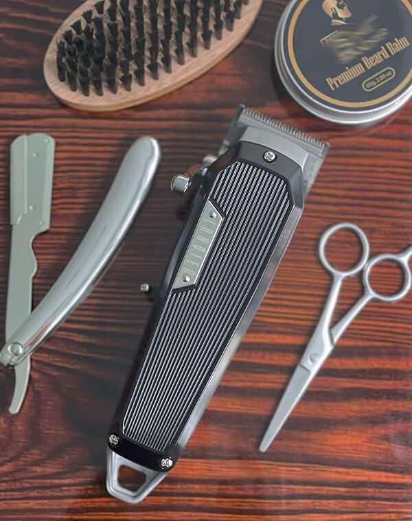 LANVIER Hair Clippers for Men, Professional 10W/7500RPM High Speed Barber Clipper for Hair Cutting and Grooming, Dual Voltage Cordless Hair Trimmer Kit with LED Display & Storage Case - Black - Image 8