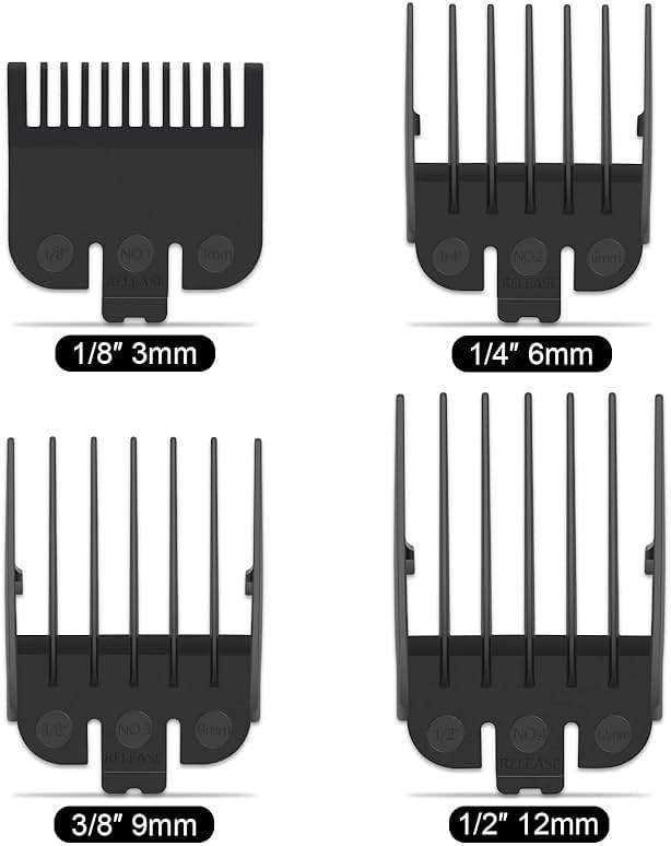 LANVIER Hair Clippers for Men, Professional 10W/7500RPM High Speed Barber Clipper for Hair Cutting and Grooming, Dual Voltage Cordless Hair Trimmer Kit with LED Display & Storage Case - Black - Image 9