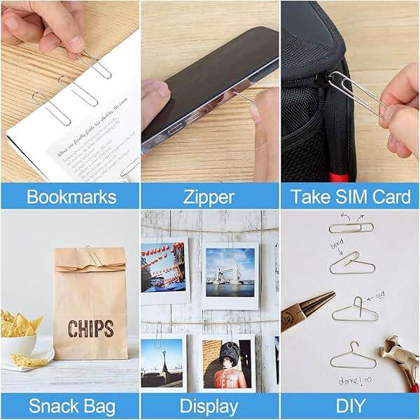 280 Pcs Large Paper Clips, 2 Inch Jumbo Paper Clips, Silver Paperclips, Stainless Steel Large Paperclips Office for Teacher Supplies School Supplies - Image 7