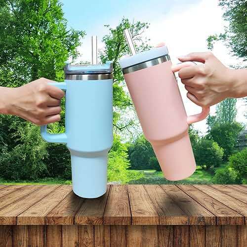 Replacement Straw Compatible with Stanley 40 oz 30 oz Cup Tumbler, 6 Pack Reusable Straws for Stanley 40 oz Tumbler with Handle, Straws with Cleaning Brush for Stanley Accessories, Plastic, Clear - Image 2