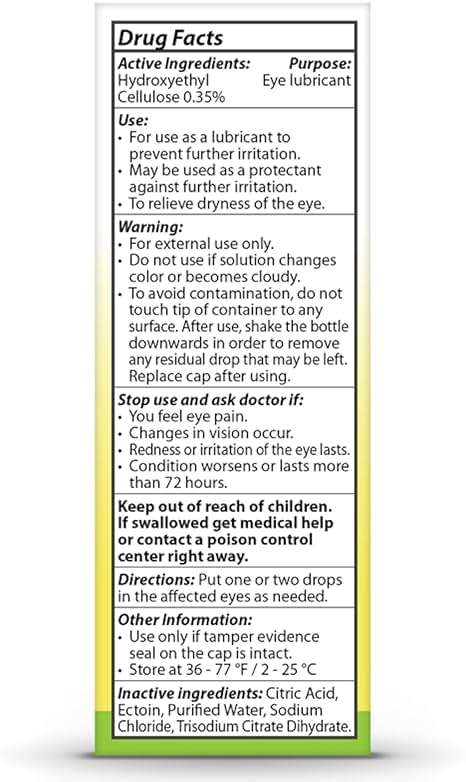 OPTASE Allegro Lubricant Eye Drops, 0.33 fl oz – Preservative Free Eye Drops for Dry Eyes – Artificial Tears for Environmental Irritants - Contact Lens Compatible - Multidose Bottle Contains 300 Doses - Image 2