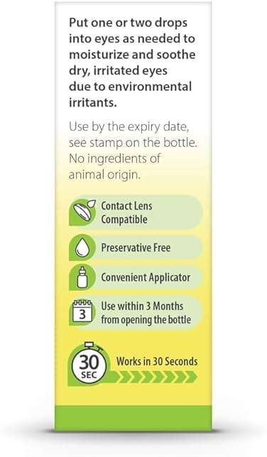 OPTASE Allegro Lubricant Eye Drops, 0.33 fl oz – Preservative Free Eye Drops for Dry Eyes – Artificial Tears for Environmental Irritants - Contact Lens Compatible - Multidose Bottle Contains 300 Doses - Image 4