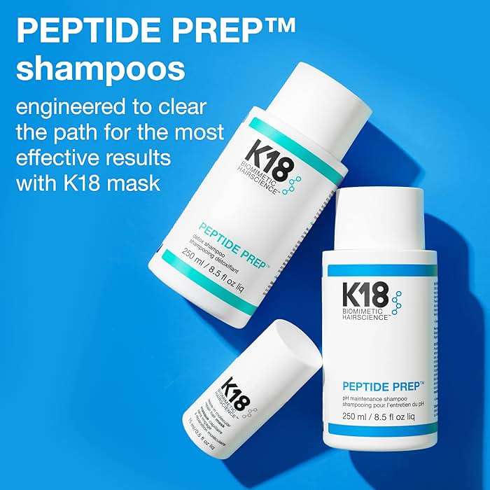 K18 Detox & Repair Bundle - Leave-In Repair Hair Mask, 4-Minute Speed Treatment(15ml), Color Safe Detox Clarifying Shampoo (8.5oz) to remove build up, and Weightless Hair Strengthening Oil (30ml) - Image 7