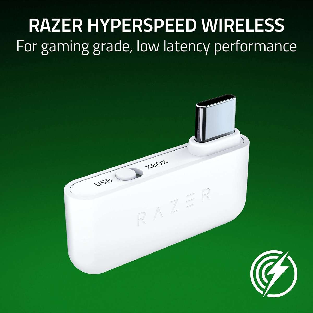 Razer Kaira HyperSpeed Wireless Gaming Headset for Xbox Series X|S, Xbox One, PC: TriForce 50mm Drivers - HyperClear Cardioid Mic - Low Latency Bluetooth - Up to 30 Hour Battery Life - White - Image 2