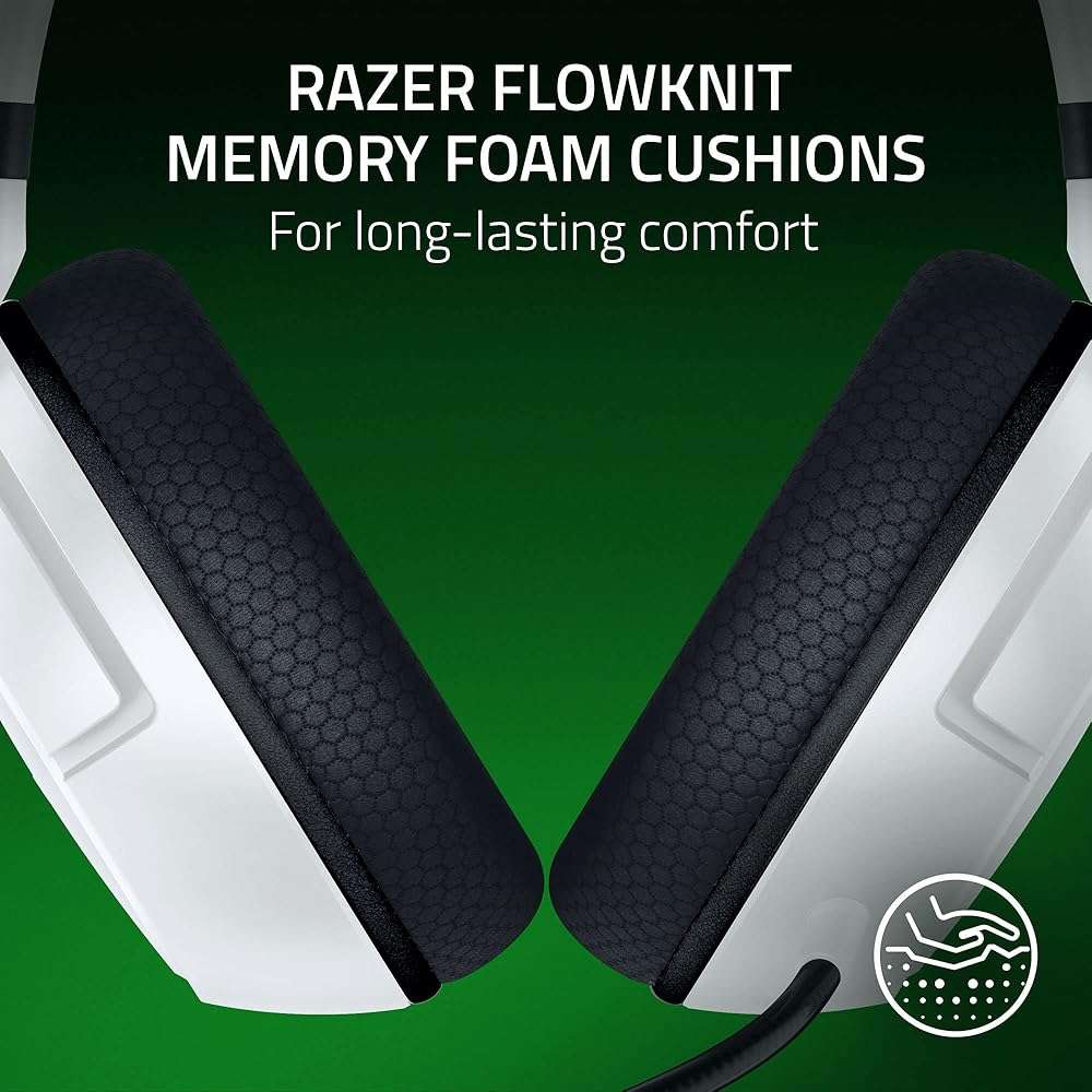 Razer Kaira HyperSpeed Wireless Gaming Headset for Xbox Series X|S, Xbox One, PC: TriForce 50mm Drivers - HyperClear Cardioid Mic - Low Latency Bluetooth - Up to 30 Hour Battery Life - White - Image 5