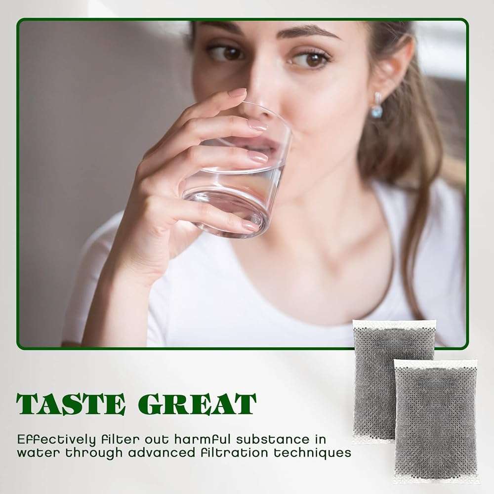 Weewooday 50 Pcs Activated Charcoal Distiller Water Filters, Coconut Shell Replacement Activated Carbon Filter Sachets Compatible with Megahome and Other Countertop Distillers - Image 6