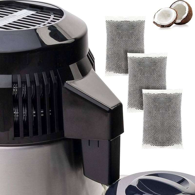 Weewooday 50 Pcs Activated Charcoal Distiller Water Filters, Coconut Shell Replacement Activated Carbon Filter Sachets Compatible with Megahome and Other Countertop Distillers - Image 7