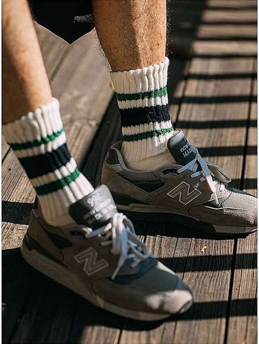 Fszsaa Fun Novelty Retro Striped Crew Socks For Women Sporty Calf Casual Cotton Tube Socks Women - Image 5