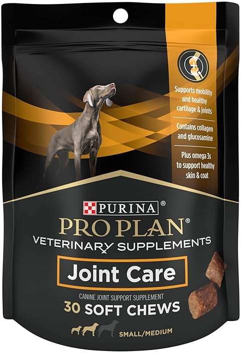 Pro Plan Veterinary Diets Joint Care Small Breed Dog Joint Supplement with Glucosamine Chondroitin Collagen and Hyaluronic Acid for Mobility Support, 30 Count - Image 1