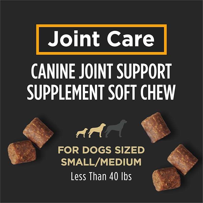 Pro Plan Veterinary Diets Joint Care Small Breed Dog Joint Supplement with Glucosamine Chondroitin Collagen and Hyaluronic Acid for Mobility Support, 30 Count - Image 2