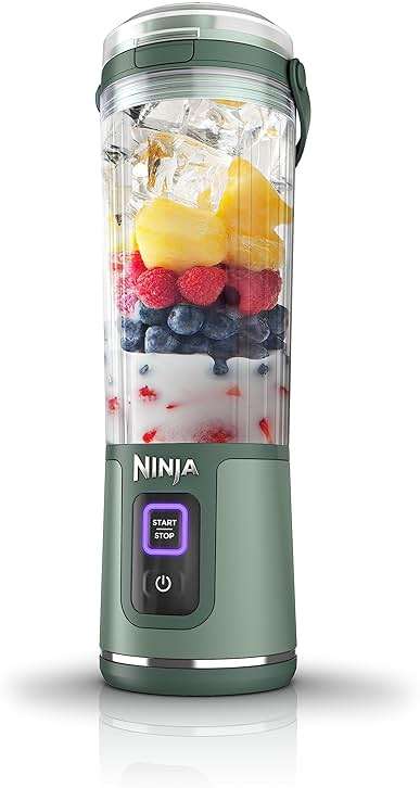 Ninja BC151EM Blast Portable Blender, Cordless, 18oz. Vessel, Personal Blender-for Shakes & Smoothies, BPA Free, Leakproof-Lid & Sip Spout, USB-C Rechargeable, Dishwasher Safe Parts, Forest Green - Image 13