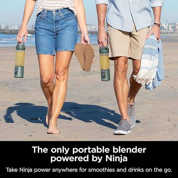 Ninja BC151EM Blast Portable Blender, Cordless, 18oz. Vessel, Personal Blender-for Shakes & Smoothies, BPA Free, Leakproof-Lid & Sip Spout, USB-C Rechargeable, Dishwasher Safe Parts, Forest Green - Image 3