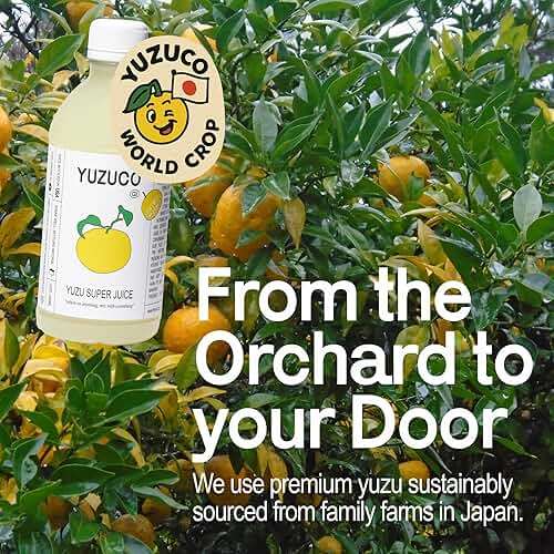 YUZUCO Yuzu super juice (13 Ounces, Pack of 1) – Award-Winning Japanese Yuzu Juice Blend with Lively Citrus Notes, Crafted Specifically for Cocktails, Vinaigrettes & Marinades. HPP-Treated for Freshness. Sustainably Sourced from Japan, Bottled in California. - Image 7