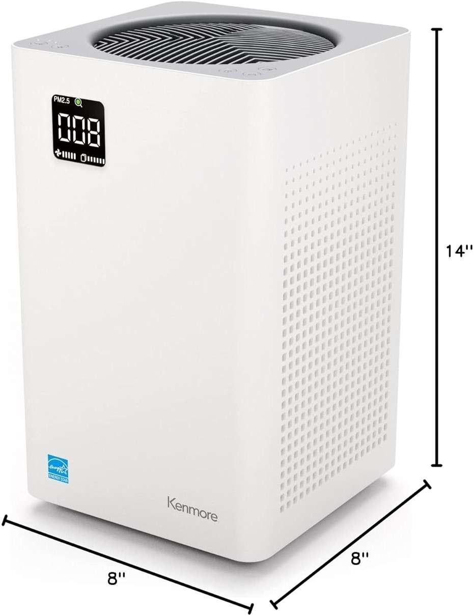 Kenmore PM2010 Air Purifiers with H13 True HEPA Filter, Covers Up to 1200 Sq.Foot, 24db SilentClean 3-Stage HEPA Filtration System, 5 Speeds for Home Large Room, Kitchens & Bedroom, PM2010 - Image 2
