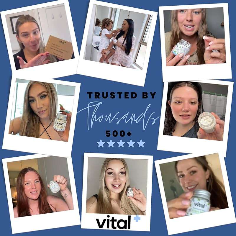 Vital Toothpaste Tabs with 7% Nano-Hydroxyapatite | Naturally Whitens + Remineralizes Teeth | Fluoride & Plastic Free | Combats Sensitivity | Travel & Eco Friendly | Fresh Mint | 62 Tablets (1 Month) - Image 9
