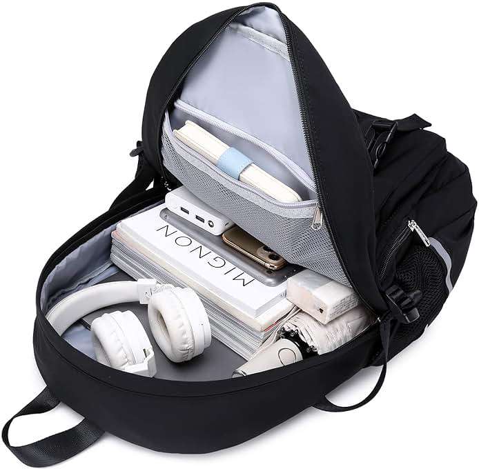 abshoo Big Student Laptop Backpack For College Women Middle High School Teen Girls Bookbag Travel Daypack (Black) | For College - Image 6