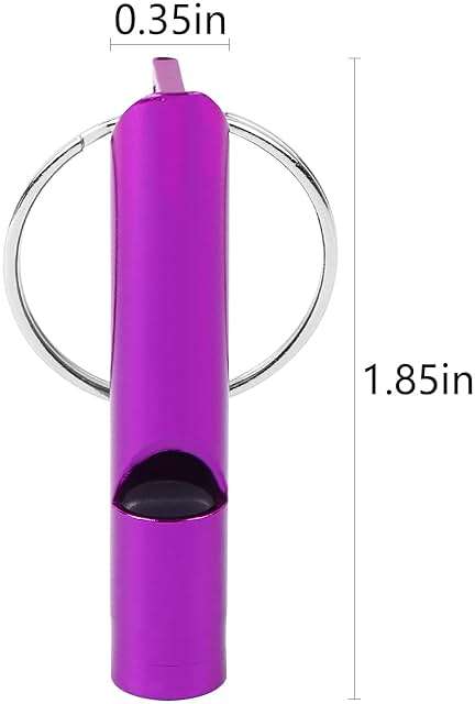 MIDELONG 12 pcs Emergency Whistle with Key Chain, Aluminum Extra Loud Safety Survival Whistle Keychain for Outdoor Sports Camping Hiking Boating Hunting, 6 Colors - Image 2