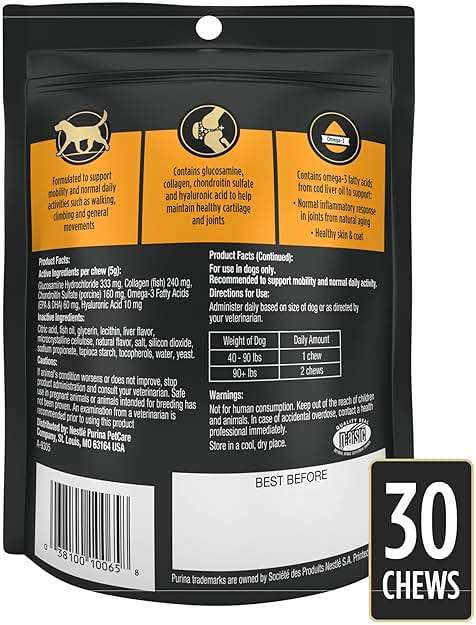 Pro Plan Veterinary Diets Joint Care Mobility Large Breed Dog Joint Supplement with Glucosamine, Chondroitin, Collagen and Hyaluronic Acid - Image 6