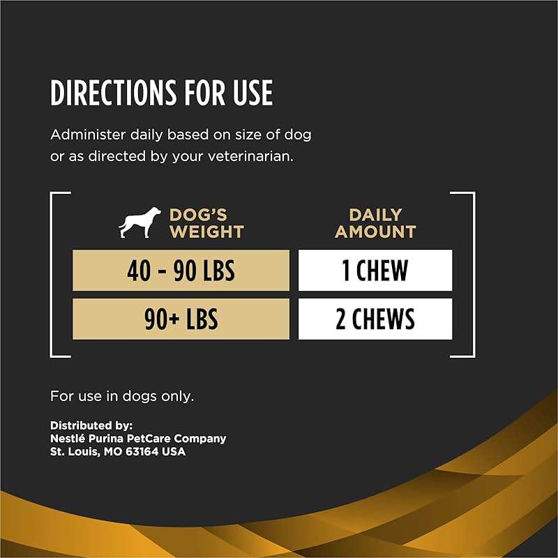 Pro Plan Veterinary Diets Joint Care Mobility Large Breed Dog Joint Supplement with Glucosamine, Chondroitin, Collagen and Hyaluronic Acid - Image 8