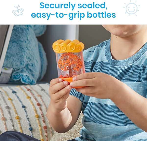 hand2mind Changing Seasons Sensory Tubes, Calm Down Corner Supplies, Quiet Fidgets, Travel Toddler Toys, Preschool Classroom Must Haves, Hands-On Stress Relief Toy, Anxiety Relief Items for Kids - Image 6