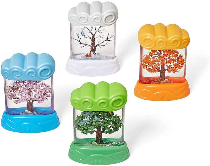 hand2mind Changing Seasons Sensory Tubes, Calm Down Corner Supplies, Quiet Fidgets, Travel Toddler Toys, Preschool Classroom Must Haves, Hands-On Stress Relief Toy, Anxiety Relief Items for Kids - Image 9