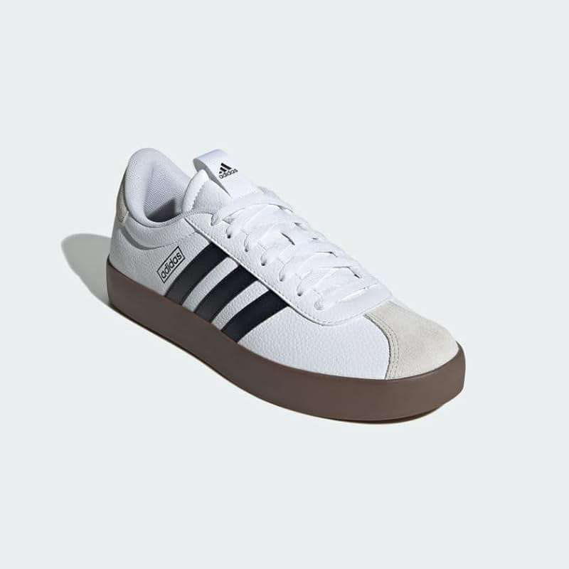 adidas Mens Vl Court 3.0 Lace Up Sneakers Shoes Casual - Red - Image 6