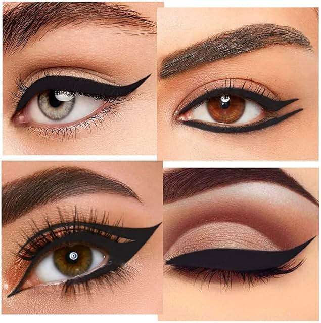 Kaely 2Pcs Gel Eyeliner Pencil, Natural Black Eyeliner Cream, Liquid Eye Liner Pencils for Older Women Waterproof, Smoky Eyeshadow Palette Goth Halloween Makeup Kit, delineador de ojos contra el agua - Image 5