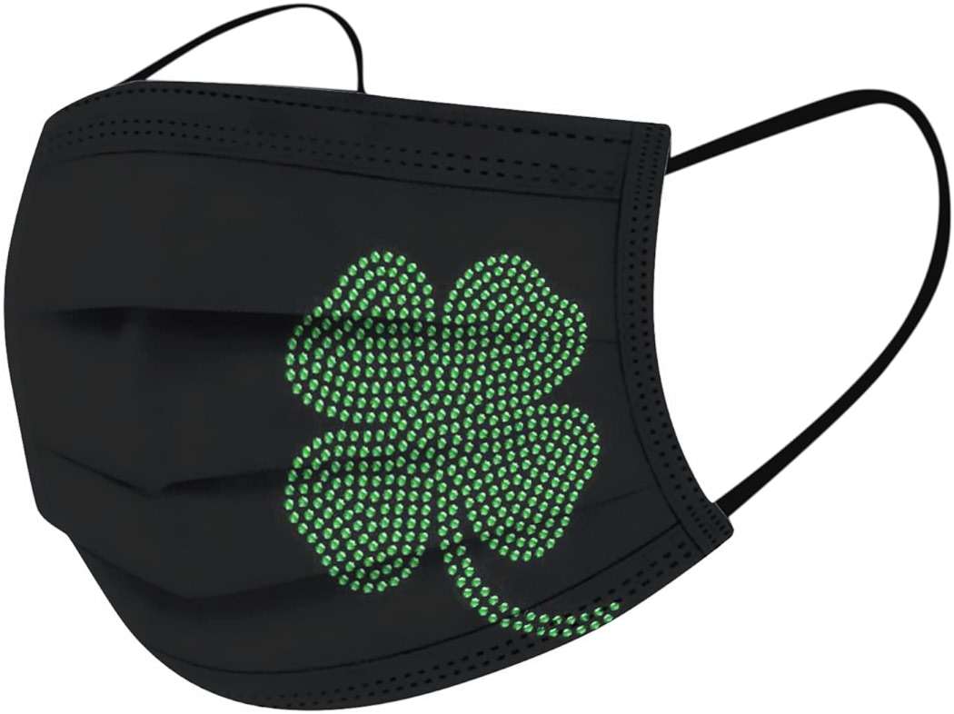 50Pcs Neon Face Masks for Adults Disposable Butterfly Skin Care Holiday Women Heart Print Non Woven Anti-Dust - Image 3