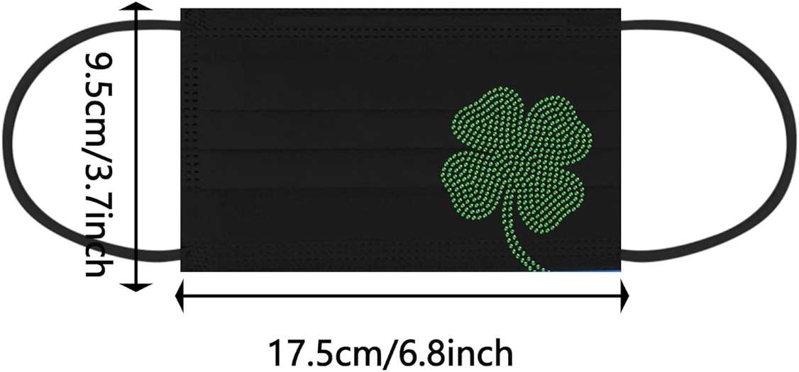50Pcs Neon Face Masks for Adults Disposable Butterfly Skin Care Holiday Women Heart Print Non Woven Anti-Dust - Image 5