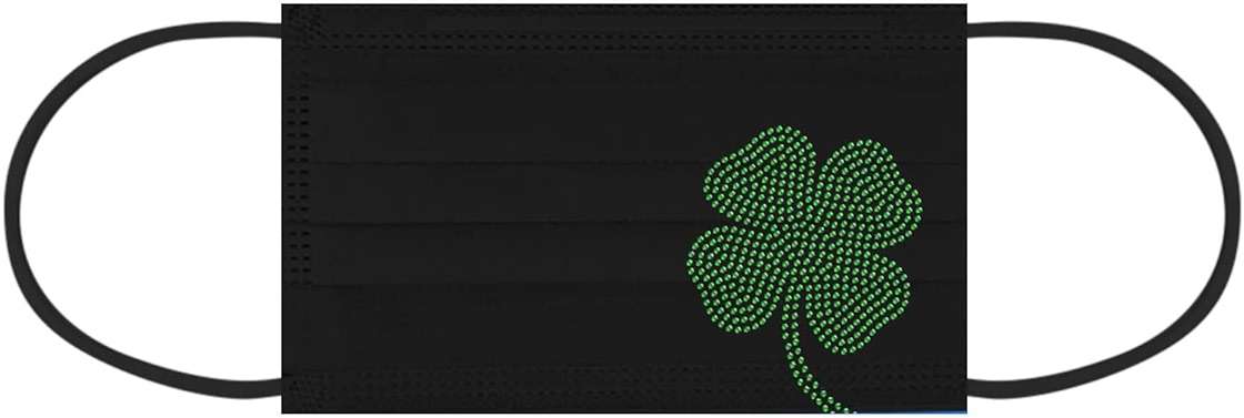 50Pcs Neon Face Masks for Adults Disposable Butterfly Skin Care Holiday Women Heart Print Non Woven Anti-Dust - Image 6